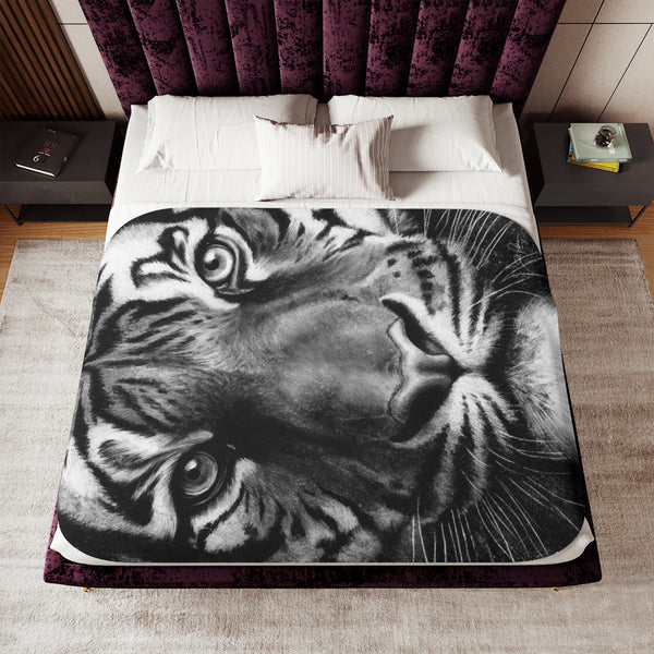 "Tiger" Sherpa Blanket.