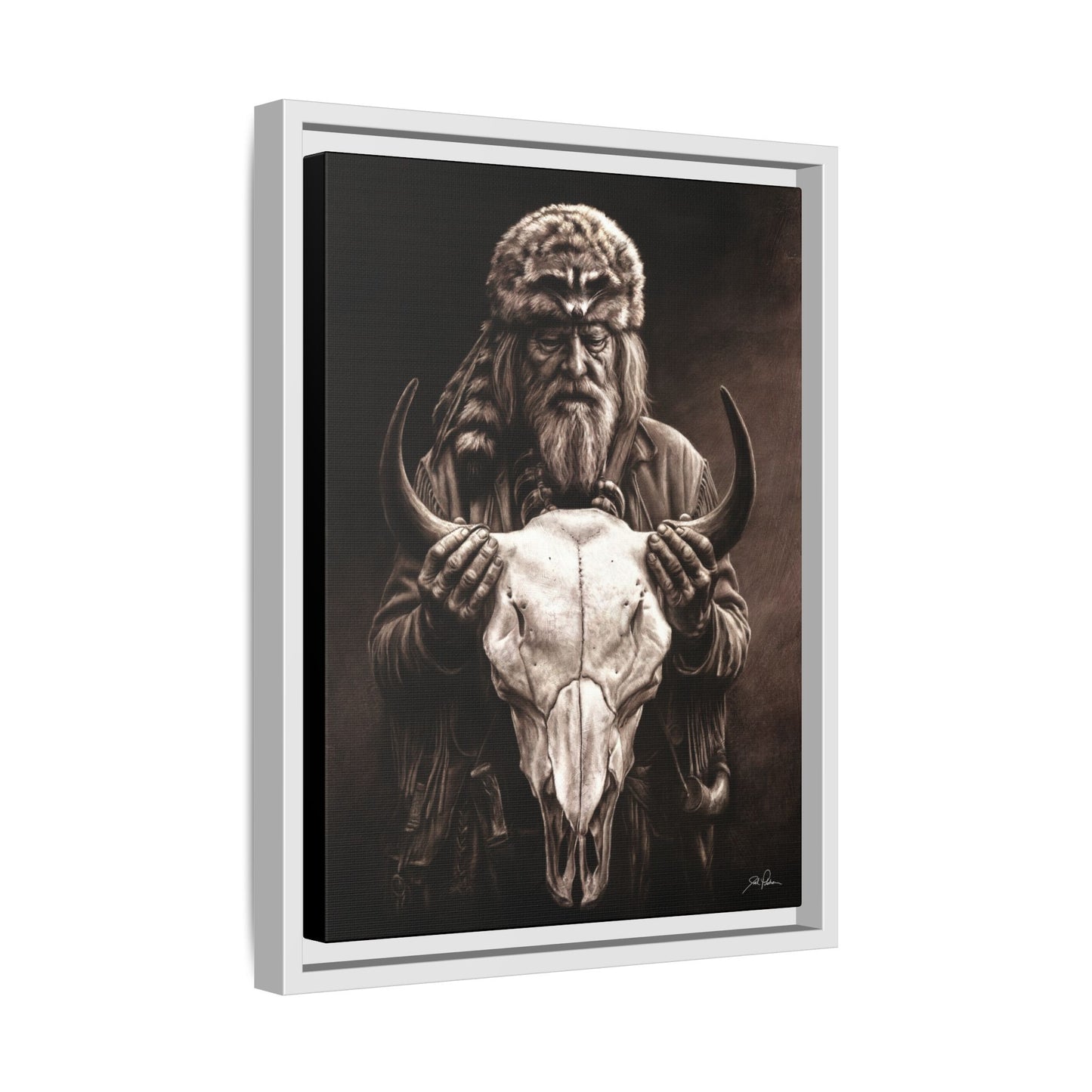"Legends of the West" Framed Canvas