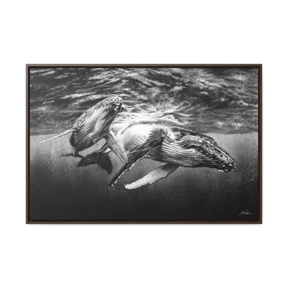 "Humpback Whales" Gallery Wrapped/Framed Canvas