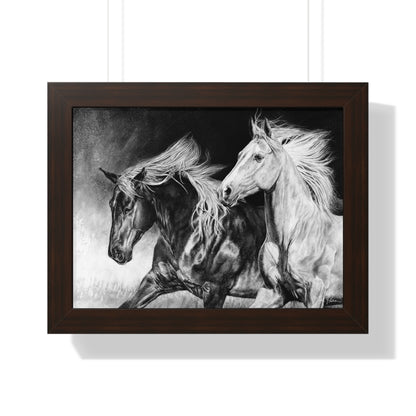 "Dynamic Duo" Framed Paper Print