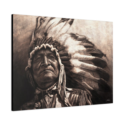 "Sitting Bear" Stretched Canvas