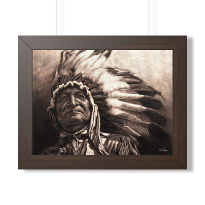 "Sitting Bear" Framed Paper Print