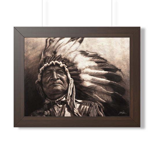 "Sitting Bear" Framed Paper Print