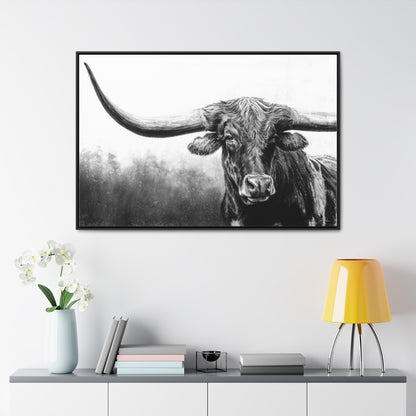 "Longhorn" Gallery Wrapped/Framed Canvas