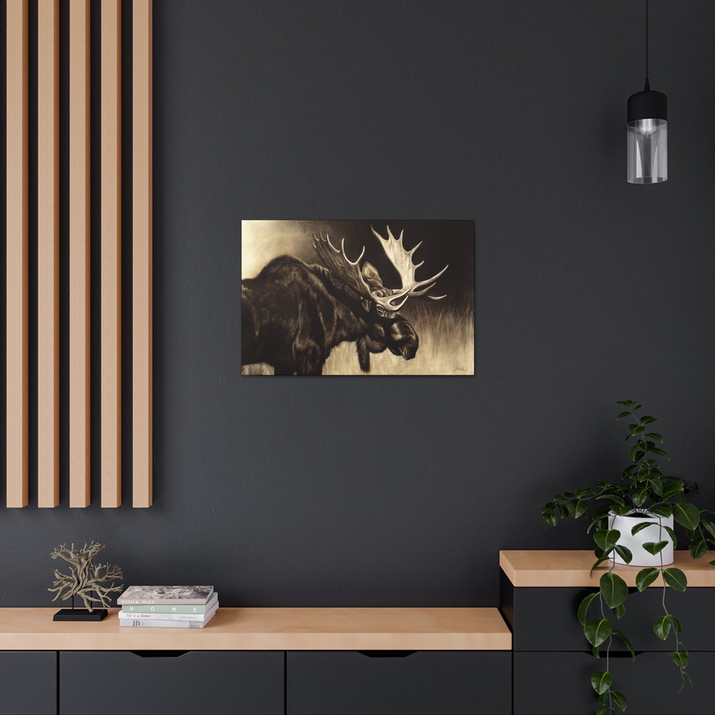 "Mighty Moose" Gallery Wrapped Canvas.