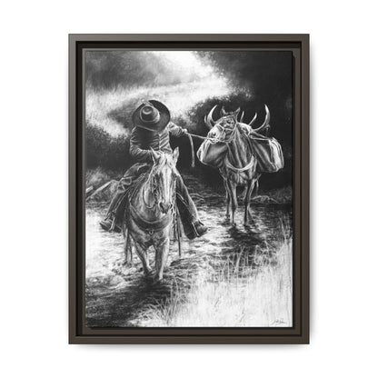 "Shallow Crossing" Framed Canvas