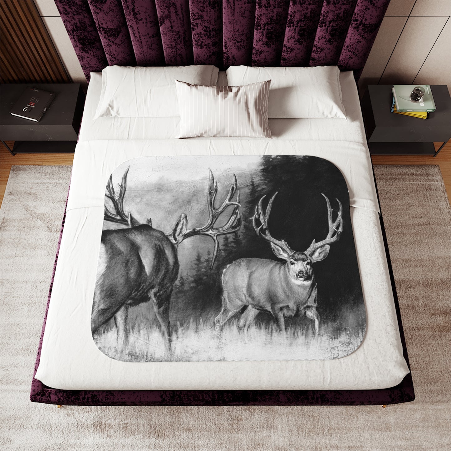 "Face Off" Sherpa Blanket.