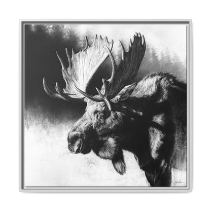 "Formida-bull" Framed Canvas