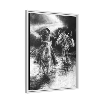 "Shallow Crossing" Framed Canvas