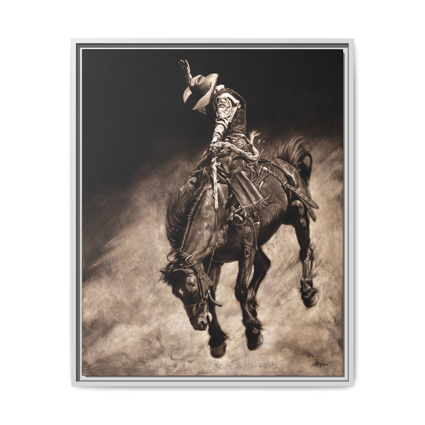 "Giddy Up" Framed Canvas