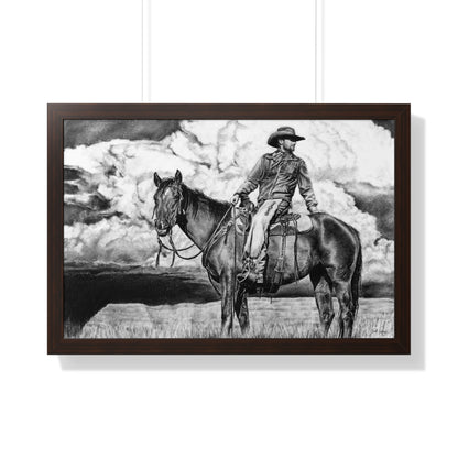 "Looking Back on the Path" Framed Paper Print