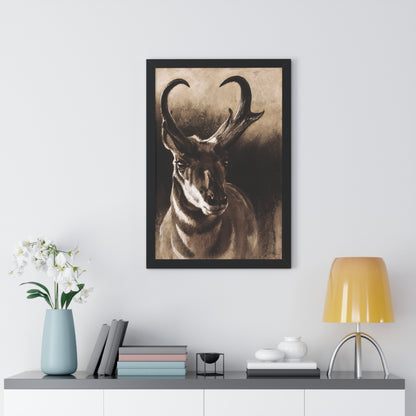 "Pronghorn" Framed Paper Print.