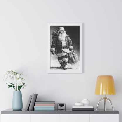 "Right Down Santa Claus Lane" Framed Paper Print