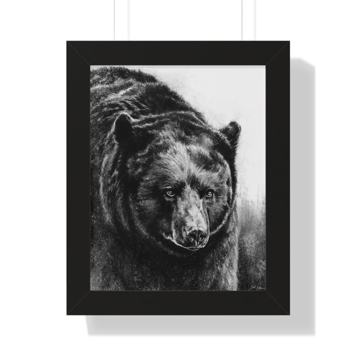 "Black Bear" Framed Paper Print