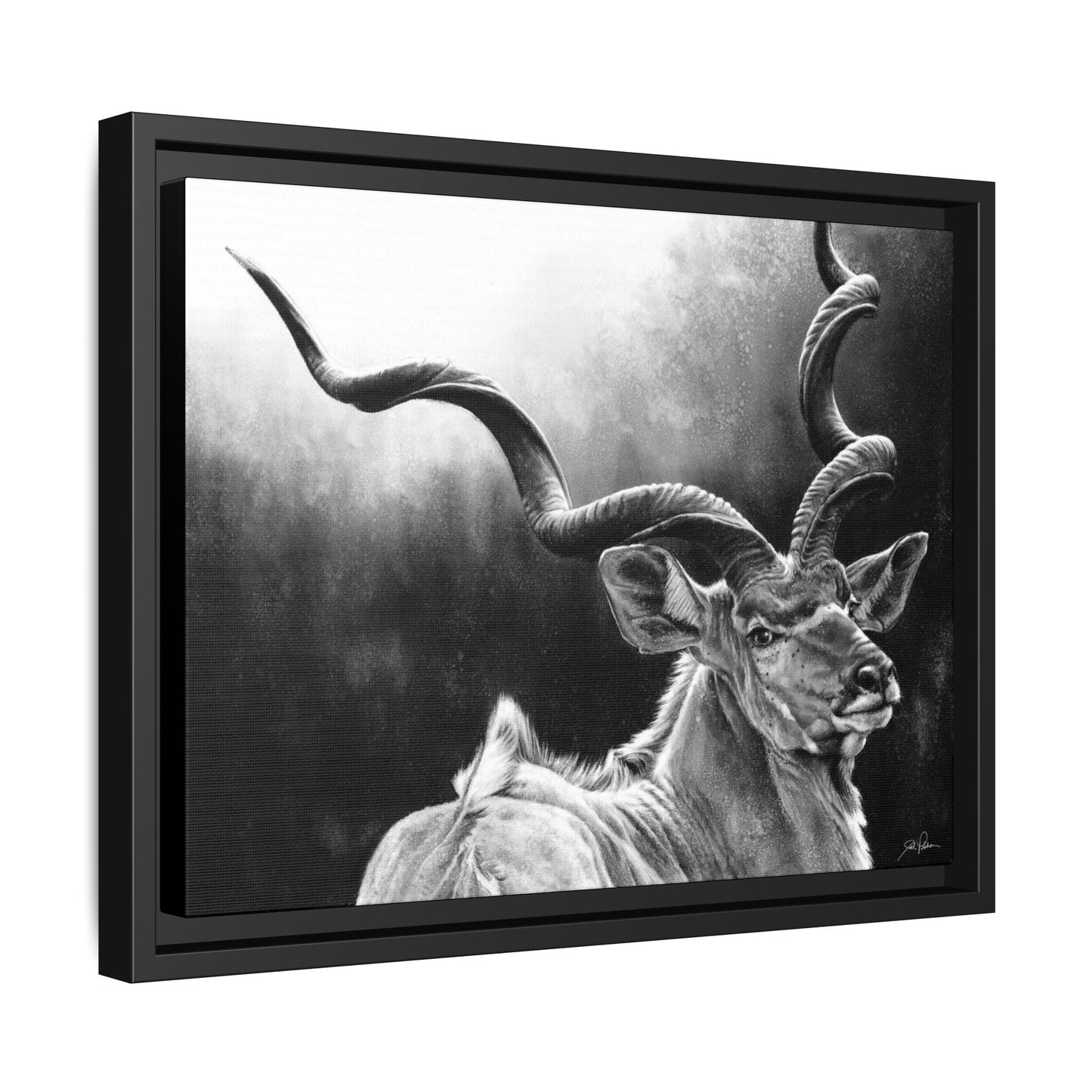 "Kudu" Framed Canvas