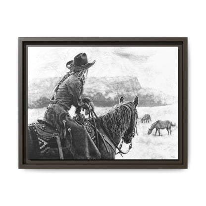 "Bridles and Braids" Framed Canvas