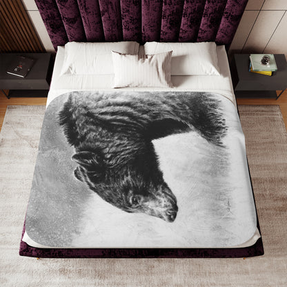 "Burly Bear" Sherpa Blanket.