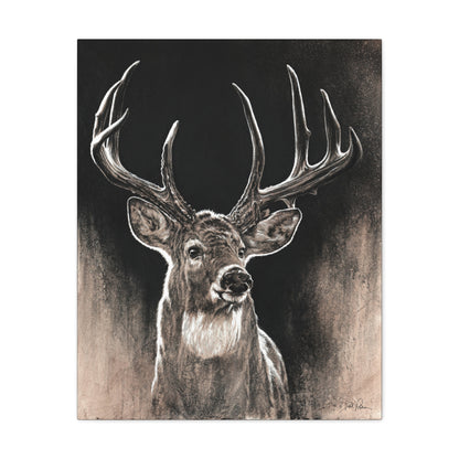 "Backlit Buck" Stretched Canvas