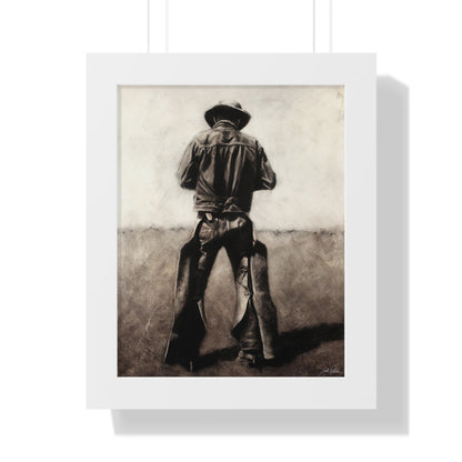 "Cowboy" Framed Paper Print