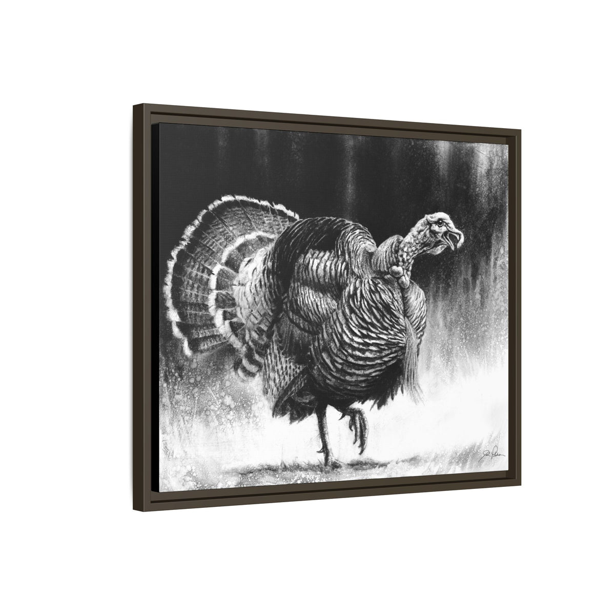 "Gobbler" Framed Canvas