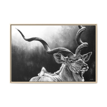 "Kudu" Framed Canvas