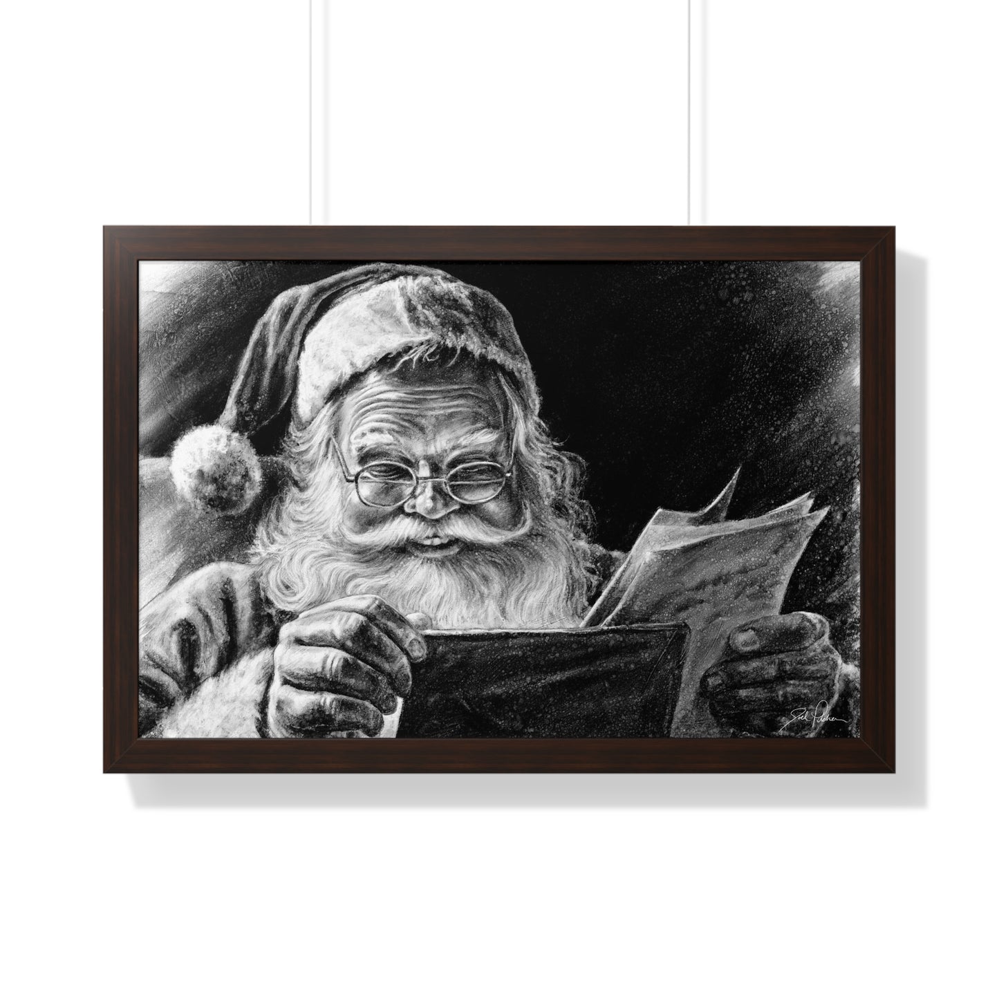 "Dear Santa" Framed Paper Print