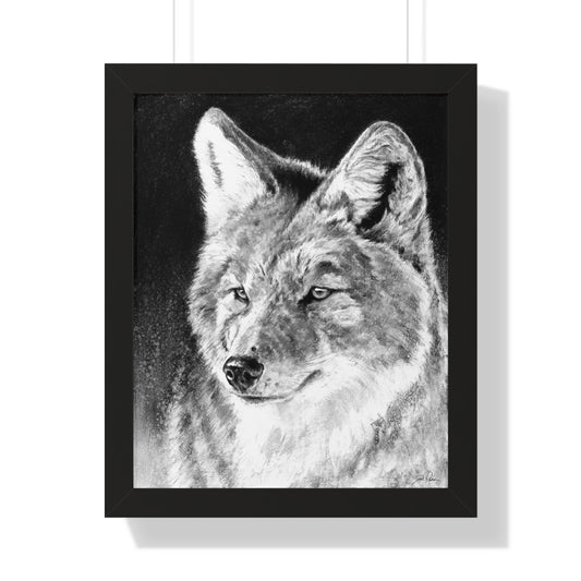 "Coyote II" Framed Paper Print.