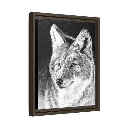 "Coyote II" Framed Canvas