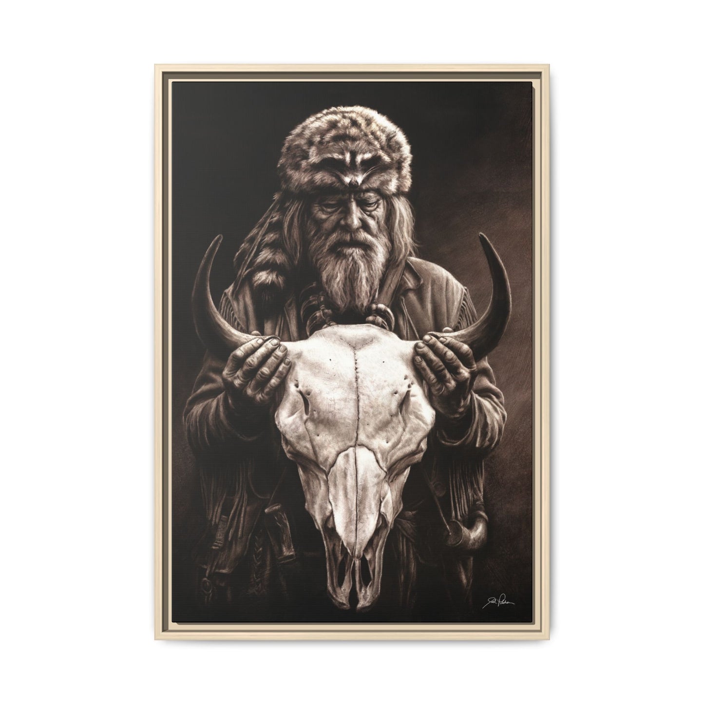 "Legends of the West" Framed Canvas