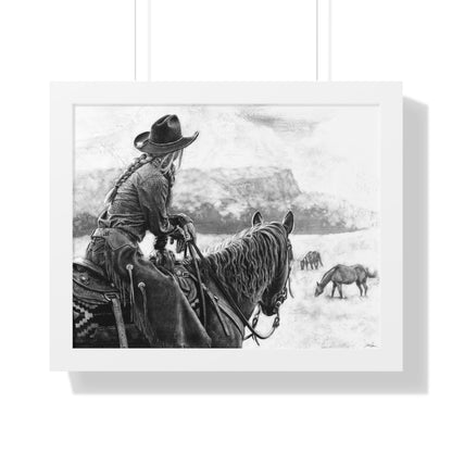 "Bridles and Braids" Framed Paper Print