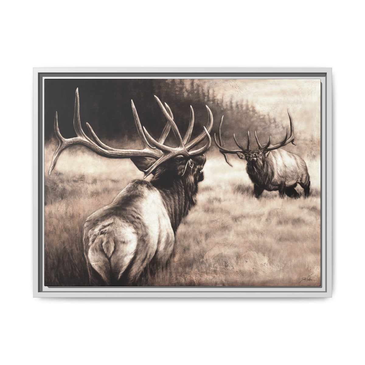"Ready to Rumble" Framed Canvas