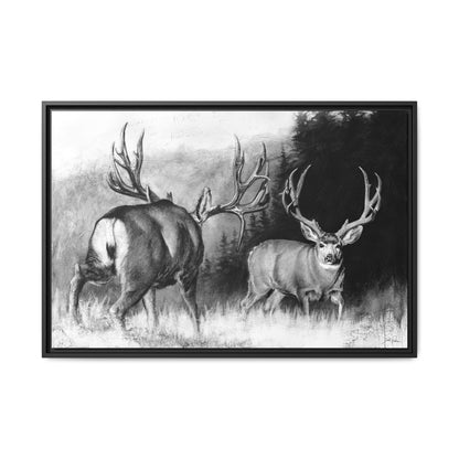 "Face Off" Framed Canvas
