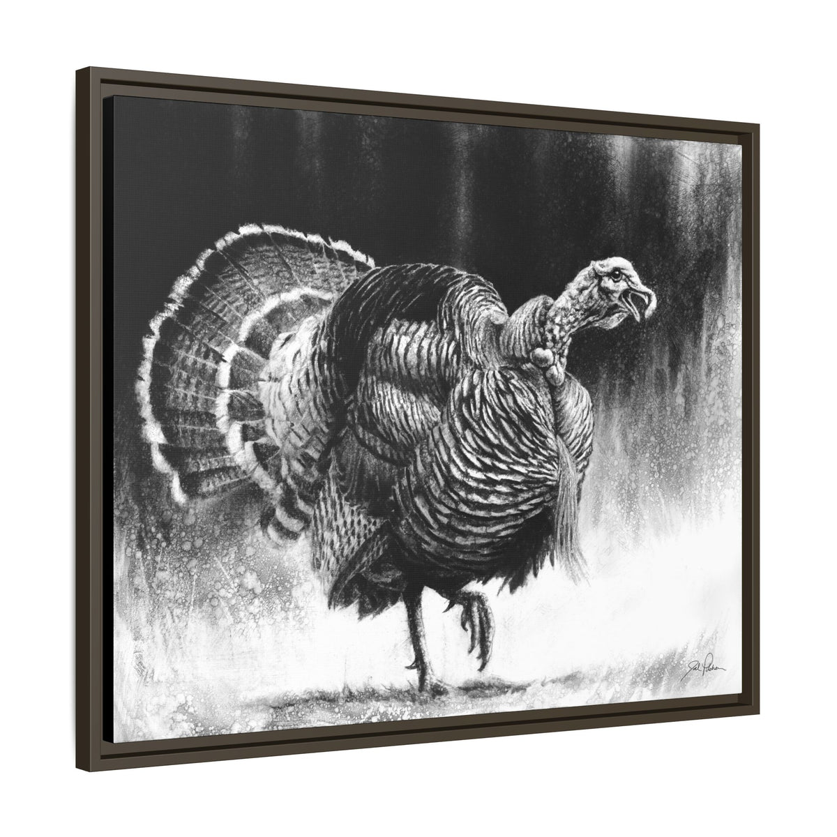 "Gobbler" Framed Canvas