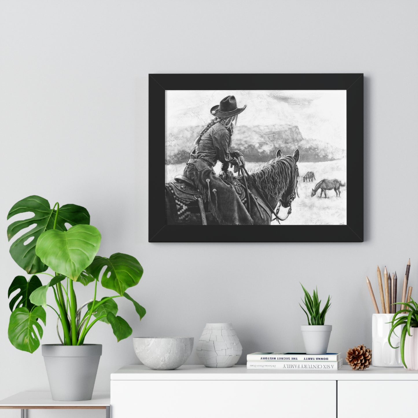 "Bridles and Braids" Framed Paper Print