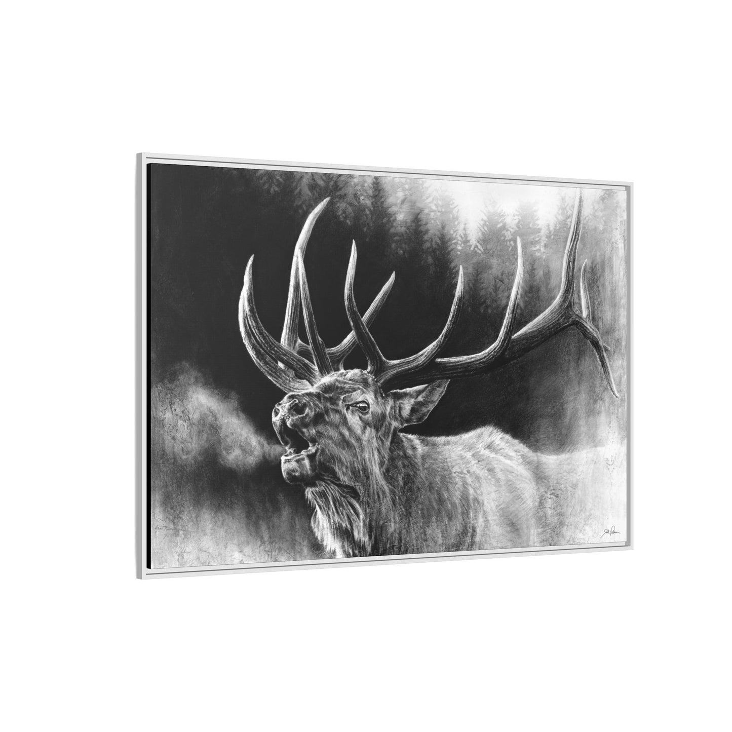 "Bugle Boy" Framed Canvas