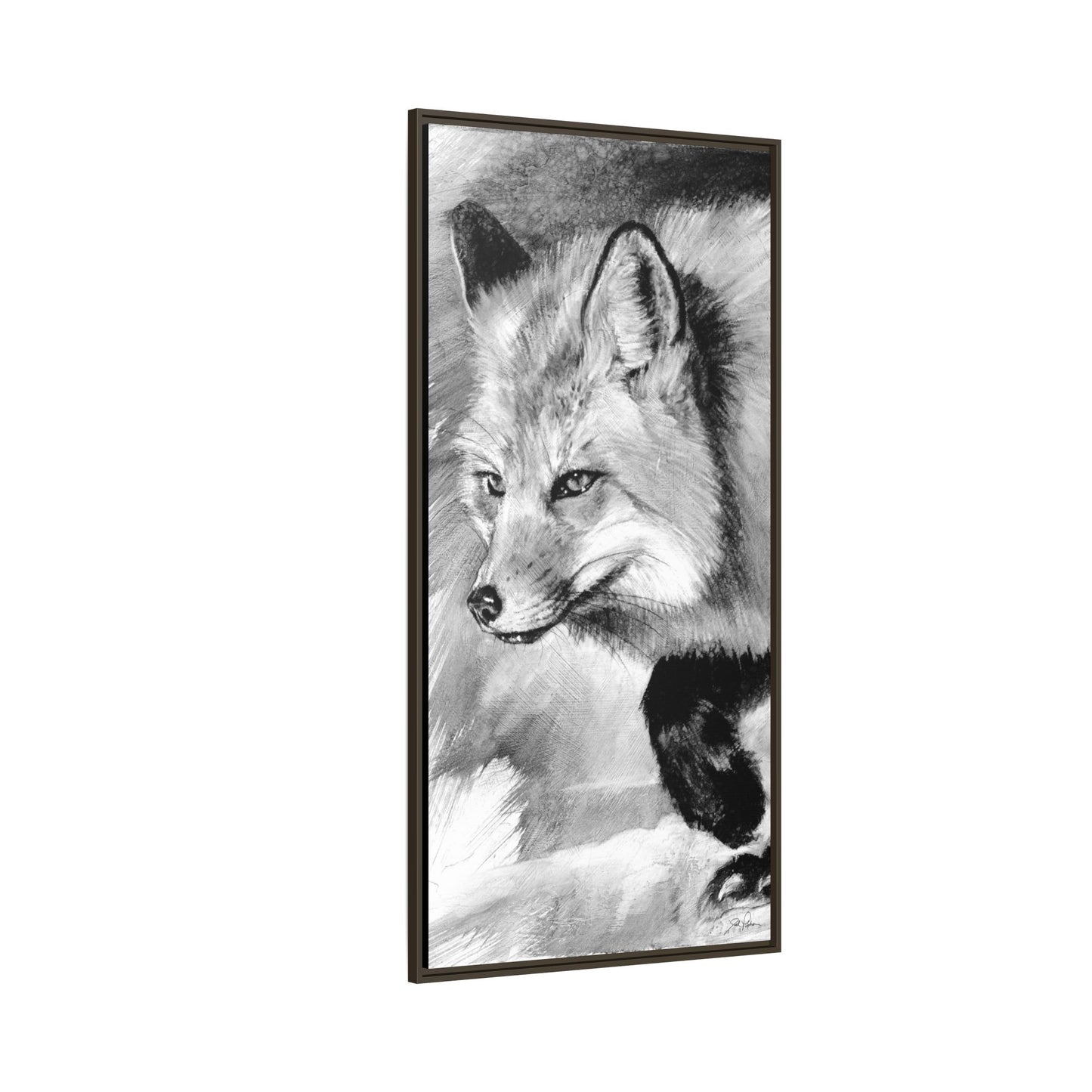 "Fox" Framed Canvas
