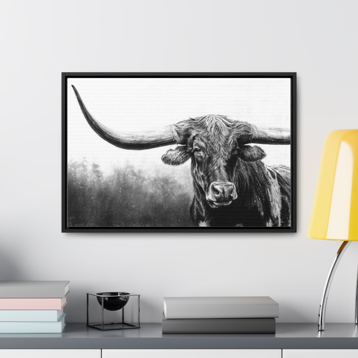 "Longhorn" Gallery Wrapped/Framed Canvas