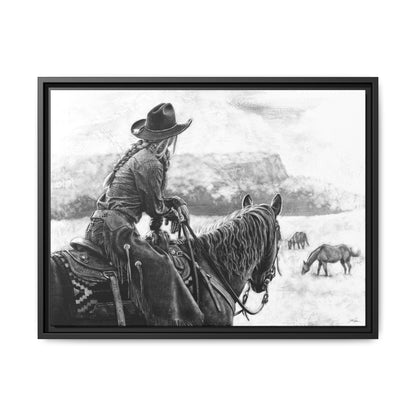"Bridles and Braids" Framed Canvas