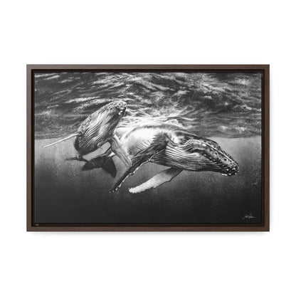 "Humpback Whales" Gallery Wrapped/Framed Canvas