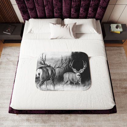 "Face Off" Sherpa Blanket.