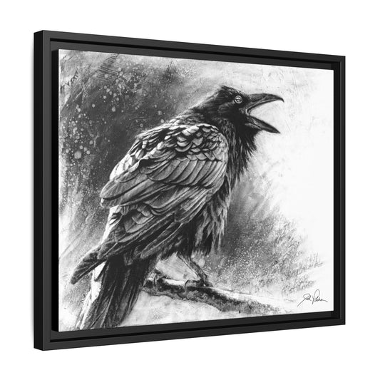 "Raven" Framed Canvas