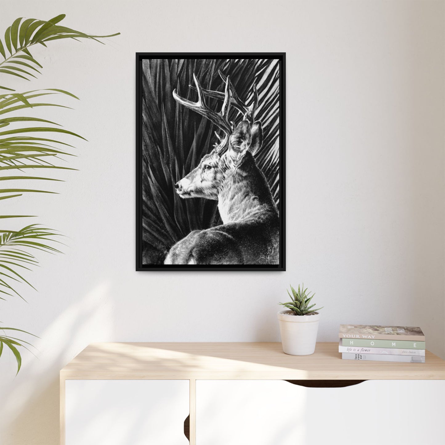 "Coues Buck" Framed Canvas