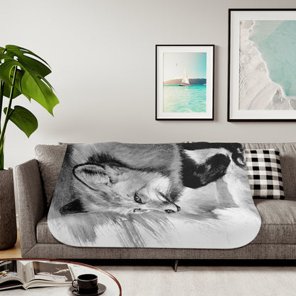 "Fox" Sherpa Blanket.
