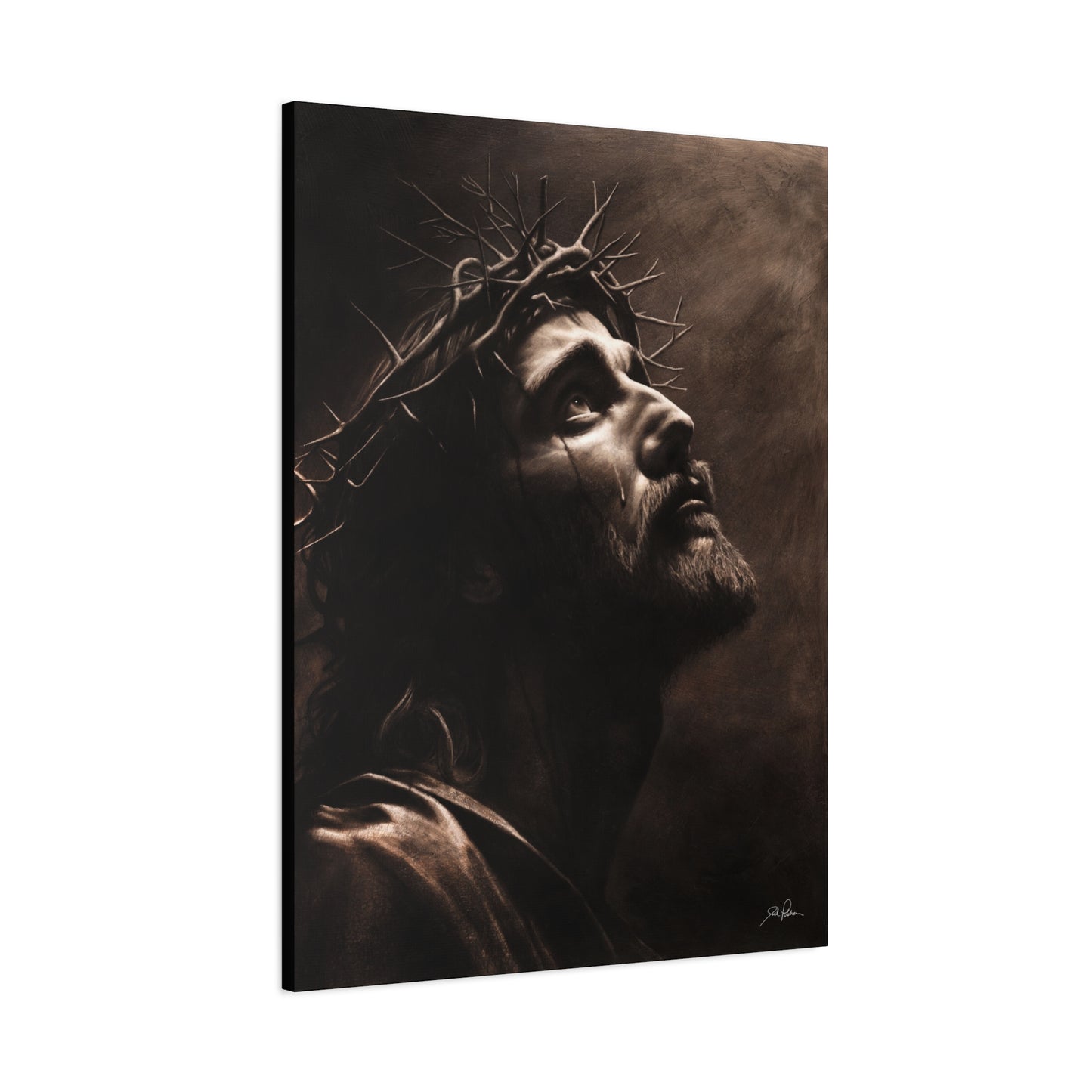 "With His Stripes We Are Healed" Stretched Canvas