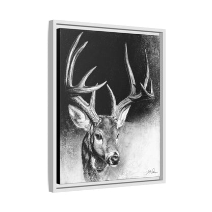 "Whitetail Buck" Framed Canvas