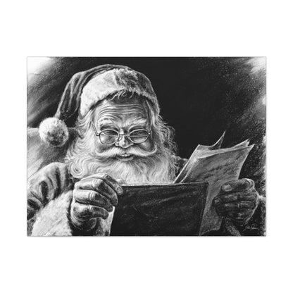 "Dear Santa" Stretched Canvas