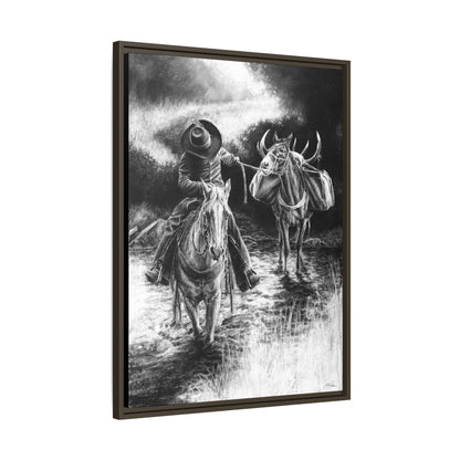 "Shallow Crossing" Framed Canvas