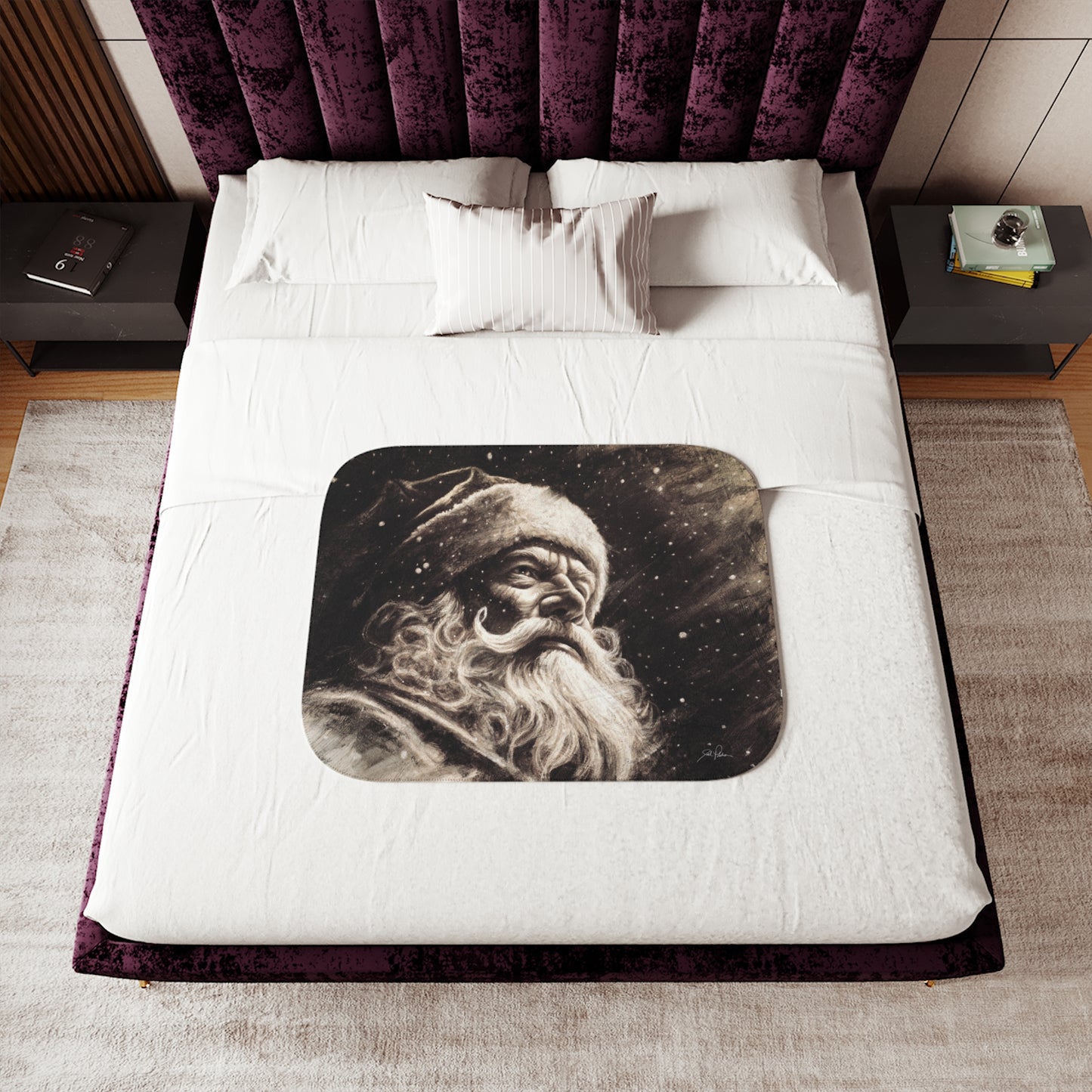 "Kris Kringle" Sherpa Blanket