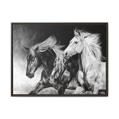 "Dynamic Duo" Framed Canvas