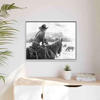 "Bridles and Braids" Framed Canvas